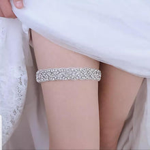 Load image into Gallery viewer, Bridal Box Lace and Crystal Bridal Garter