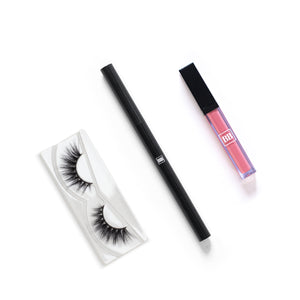Everyday Glam Kit (Lashes, Lipgloss and Eyebrow Pencil)